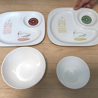 ランチプレートとサラダボウル中・小 4点セット