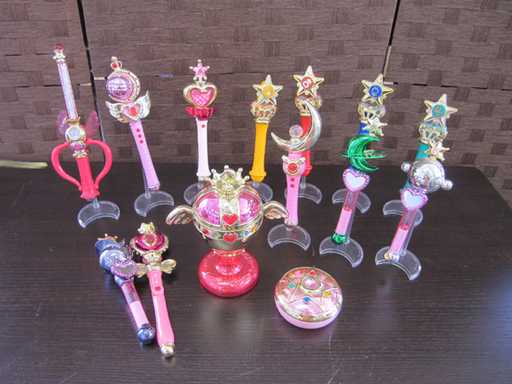 セーラームーン 変身スティック＆ロッド / プリズムパワードーム / 変身コンパクトミラー ガチャガチャ おもちゃ札幌 東区