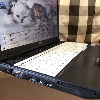 ☆彡激安(^▽^)/富士通リノベーションパソコン💗高速ｉ５第二世代/爆速ＳＳＤ２４０ＧＢ/人気のブラック☆/Ｗｉｎ１０Ｐｒｏ/Office2019付/15.6ｲﾝﾁ/メモリ4G/無線ＬＡＮ/ＤＶＤ・ＣＤ再生ソフト付　No.2008008の画像