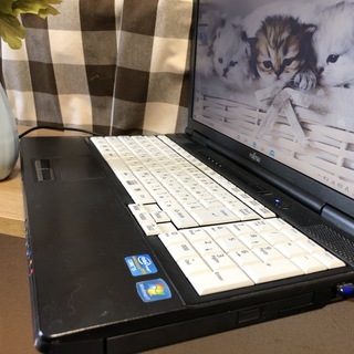 ☆彡激安(^▽^)/富士通リノベーションパソコン💗高速ｉ５第二世代/爆速ＳＳＤ２４０ＧＢ/人気のブラック☆/Ｗｉｎ１０Ｐｒｏ/Office2019付/15.6ｲﾝﾁ/メモリ4G/無線ＬＡＮ/ＤＶＤ・ＣＤ再生ソフト付　No.2008008の画像