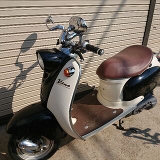 ヤマハ ビーノ おしゃれなブラックベージュの画像