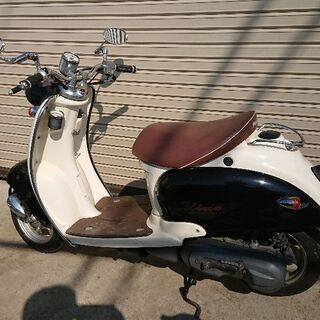 ヤマハ ビーノ おしゃれなブラックベージュの画像