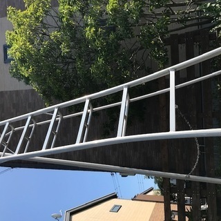 引き取り限定　ガーデニング　アルミ三脚脚立　３．６メートル　長谷川工業製　ＧＳＣ-360Ｔ　グリーンステップA　の画像