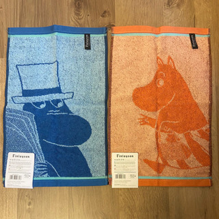 ムーミン フェイスタオル 二枚セットの画像