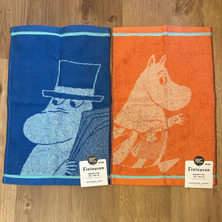 ムーミン フェイスタオル 二枚セット