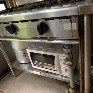 ガステーブル　3口コンロ　サンウェーブ　LIXIL　W900　D600　H800　S-GTS-90　中古 業務用　の画像