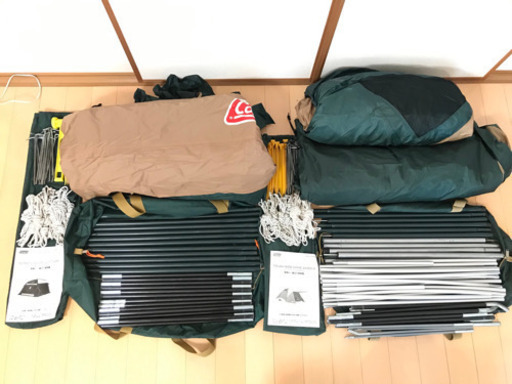 コールマン　テント＋スクリーンタープ＋テーブル