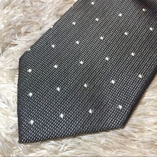 ネクタイ グレードット柄