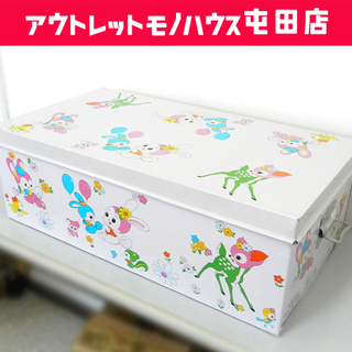  ブリキケース バンビ .うさぎ 収納 丸金製缶 昭和レトロ☆ ...