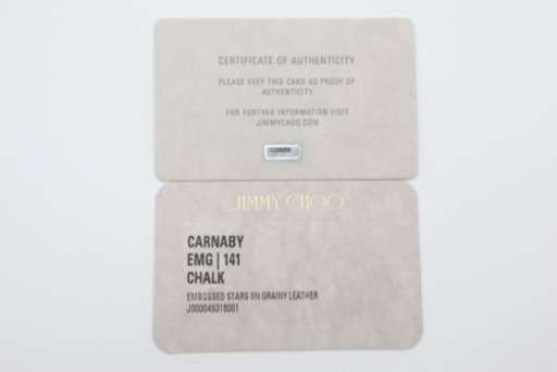 《JIMMY CHOO/スターエンボス ラウンドファスナー長財布》Aランク 極美