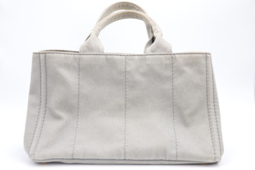 《PRADA/カナパ M ハンドバッグ 》1BG439 Bランク デニム ギャラ