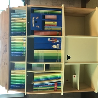 ワールドファミリー　本棚付き ディズニーワールドファミリー英語教材(本棚付き)