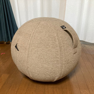 カバー付きバランスボール　山崎実業 シーティングボール ルーノ ...