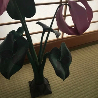 インテリア雑貨　花　木製　ハンドメイド　の画像