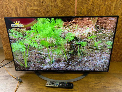 0816-2  ☆美品☆ シャープ アクオス AQUOS 4K対応液晶テレビ LC-40U45 40V型 2017年製