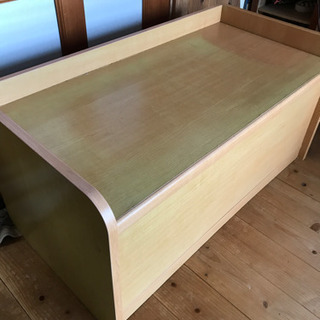 収納付き　ベンチの画像