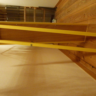 スリム鏡　姿見　鏡面仕上げ　イエローの画像