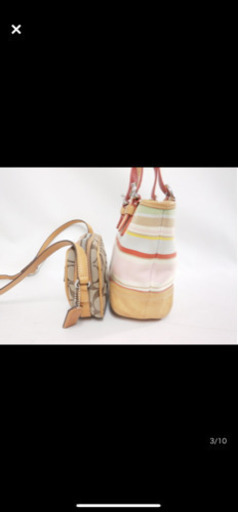 【業者様向け商材】直営店購入品 COACH コーチ バッグ&財布 計4点セット/6616/4434/ショルダー/トート/長財布/大量/シグネチャー/LEC59