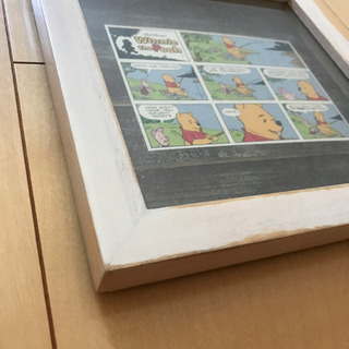 プーさん　絵　額付き　アンティーク調の画像