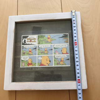 プーさん　絵　額付き　アンティーク調の画像