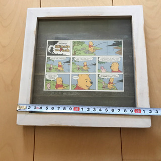 プーさん　絵　額付き　アンティーク調の画像