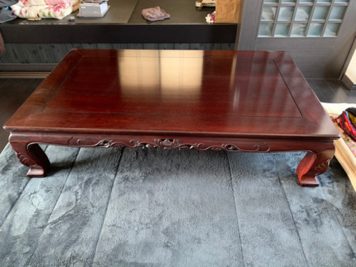 漆塗1枚板　和風ローテーブル