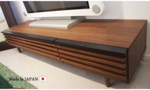 ウォールナット　テレビ台　引き出し付き　幅150㎝