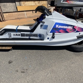 KAWASAKI！ジェットスキー！JF650A！エンジン始動OK！バッテリー欠品の画像