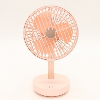 （未使用新品）★★ご家庭やオフィスの卓上で使える『充電式卓上扇風機』カラー（ピンク）／USB充電式／ヒロ・コーポレーション★★の画像