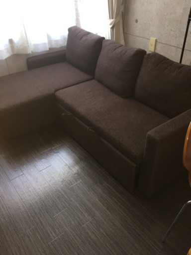 美品　3人掛けソファーベッド