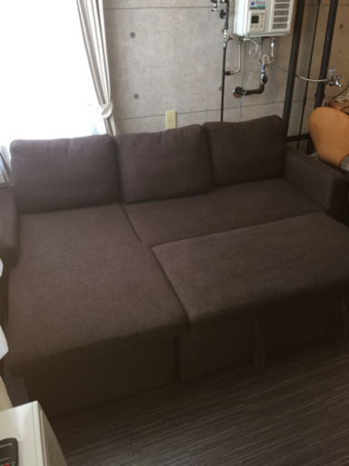 美品　3人掛けソファーベッド