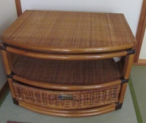 ◆◆◆ターンテーブル付き　籐　テレビ台　テーブル◆◆◆