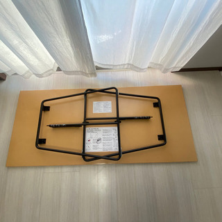 MUJI 無印　折りたたみテーブル　幅160㎝　　椅子2つ　セット売りの画像