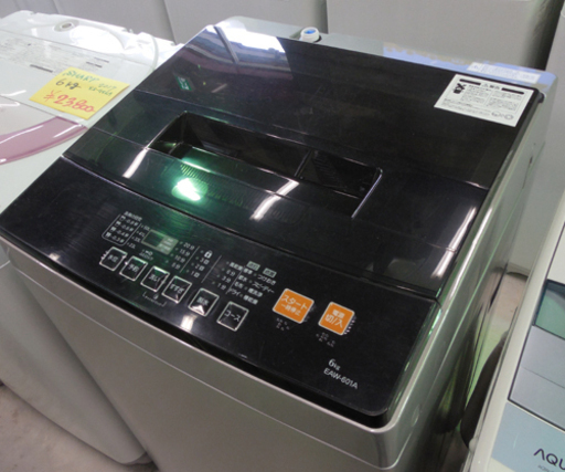 洗濯機 6.0Kg 2019年製 アズマ EAW-601A 全自動 AZUMA 風乾燥 ペイペイ対応 シックなデザイン 札幌市東区 新道東店