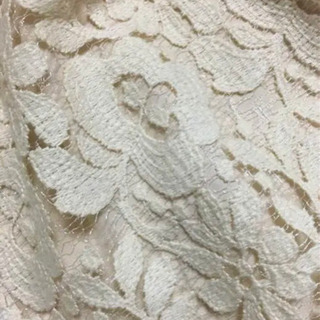 レディース　ワンピース　レース　花柄　ベージュ　ドレス　新品の画像