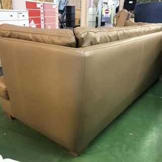 3人掛　本革ソファの画像