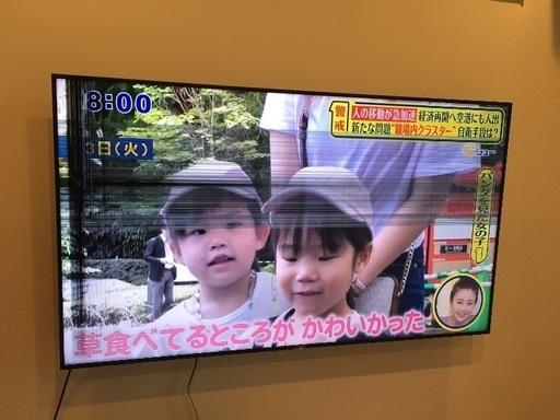 お譲り先がきまりました。SONY 55インチテレビ ジャンク品