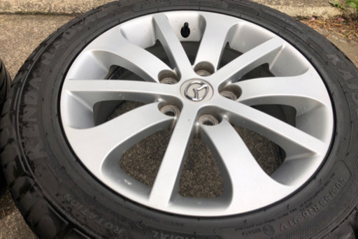 夏タイヤ　ホイル付　マツダ純正　4本セット　205/55R16