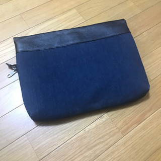 ディーゼル DIESEL クラッチバッグ ネイビー 黒の画像