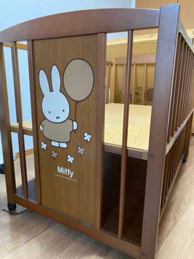 美品　ミッフィー☆ベビーベッド☆グランドール