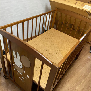 美品　ミッフィー☆ベビーベッド☆グランドールの画像