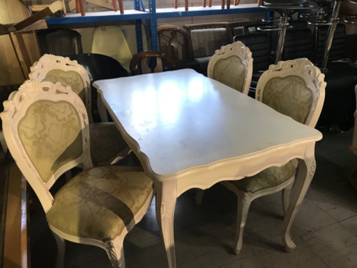 JF00770 ダイニングセット北欧風ホワイト