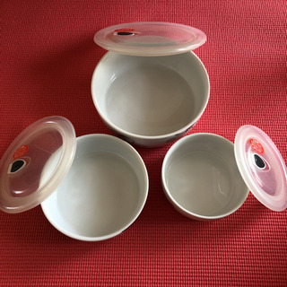 電子レンジ対応密封式調理容器　renoma paris高密封パックボール3点セットの画像