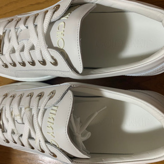 JIMMY CHOO ジミーチュウ スニーカー 白 27.5cm 新品未使用の画像