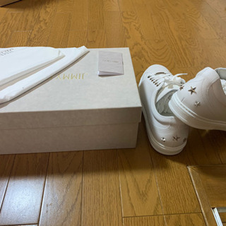 JIMMY CHOO ジミーチュウ スニーカー 白 27.5cm 新品未使用の画像