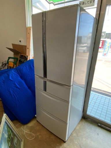 三菱 6ドア冷蔵庫 シルキープラチナ 520L　リサイクルショップ宮崎屋20.8.17