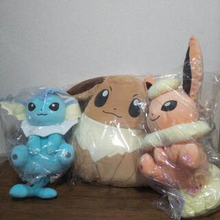 新品未使用。ポケモン イーブイ シャワーズ ブースター ぬいぐる...