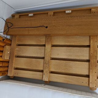 すのこダブルベッド差し上げます（受取日時限定あります）の画像