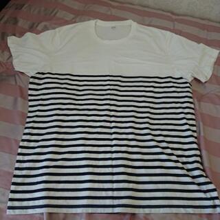 美品 UNIQLOメンズボーダーTシャツ 3ＸＬ
