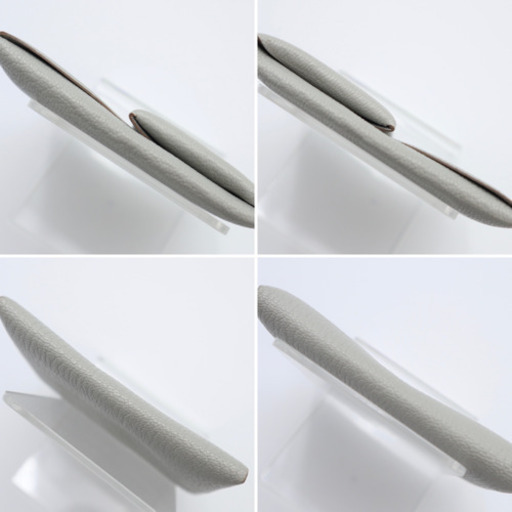 《HERMES/バスティア ケース》ABランク 箱 グレー  T刻印 美品